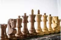 Figury szachowe Zagreb Akacja indyjska/Bukszpan 3,75 cala Rzeźbione Drewniane Figury szachowe Zagreb Akacja indyjska/Bukszpan 3,75 cala Rzeźbione Drewniane